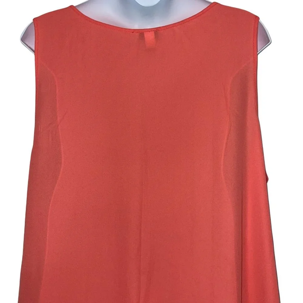 Torrid Orange Tassle Lightweight Sleeveless Plus Size Blouse Women's 4